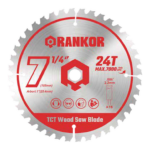Disco de sierra TCT 7 1/4” 24T para madera